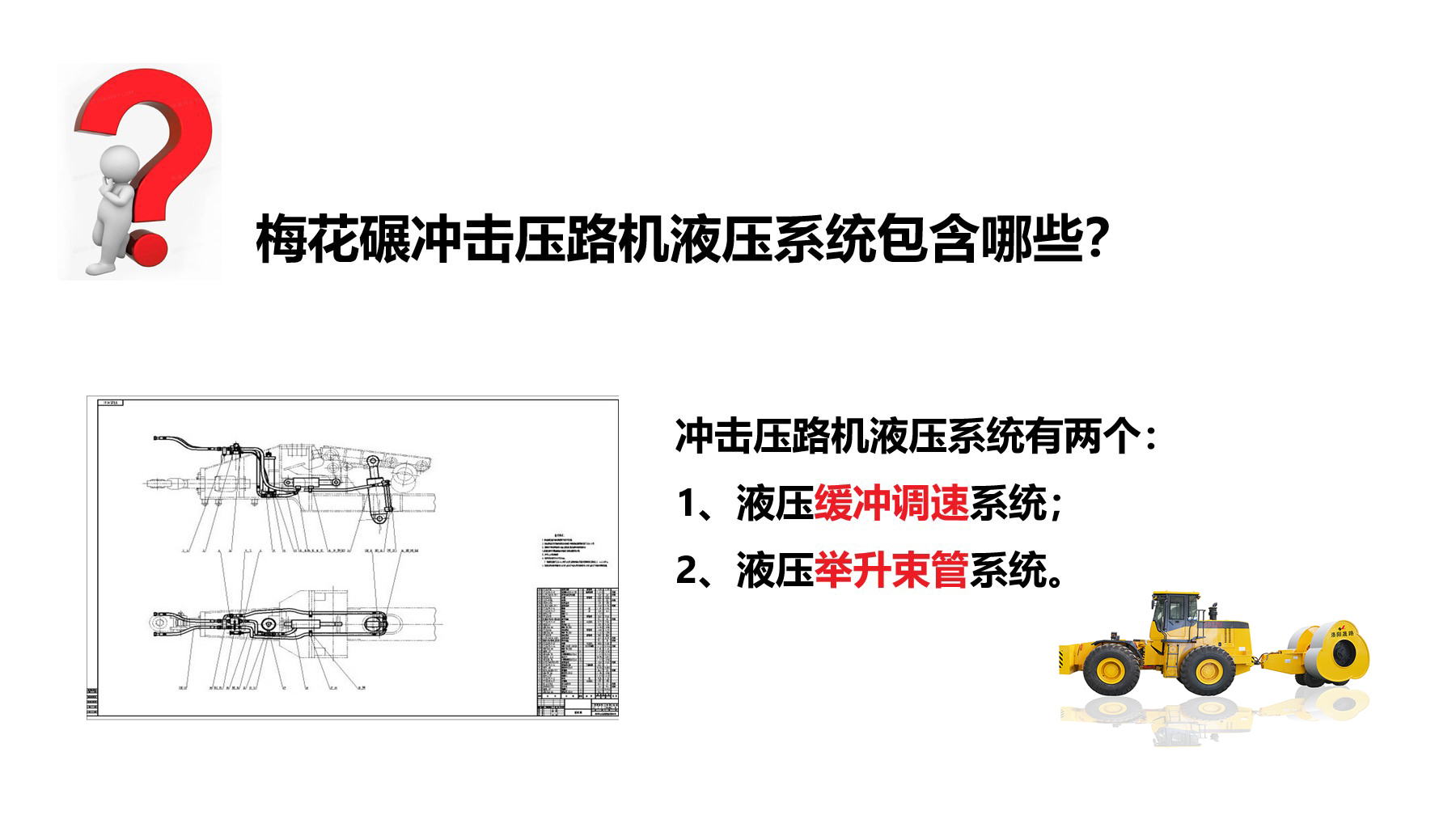 沖擊碾液壓系統(tǒng)有哪些？作用是什么？